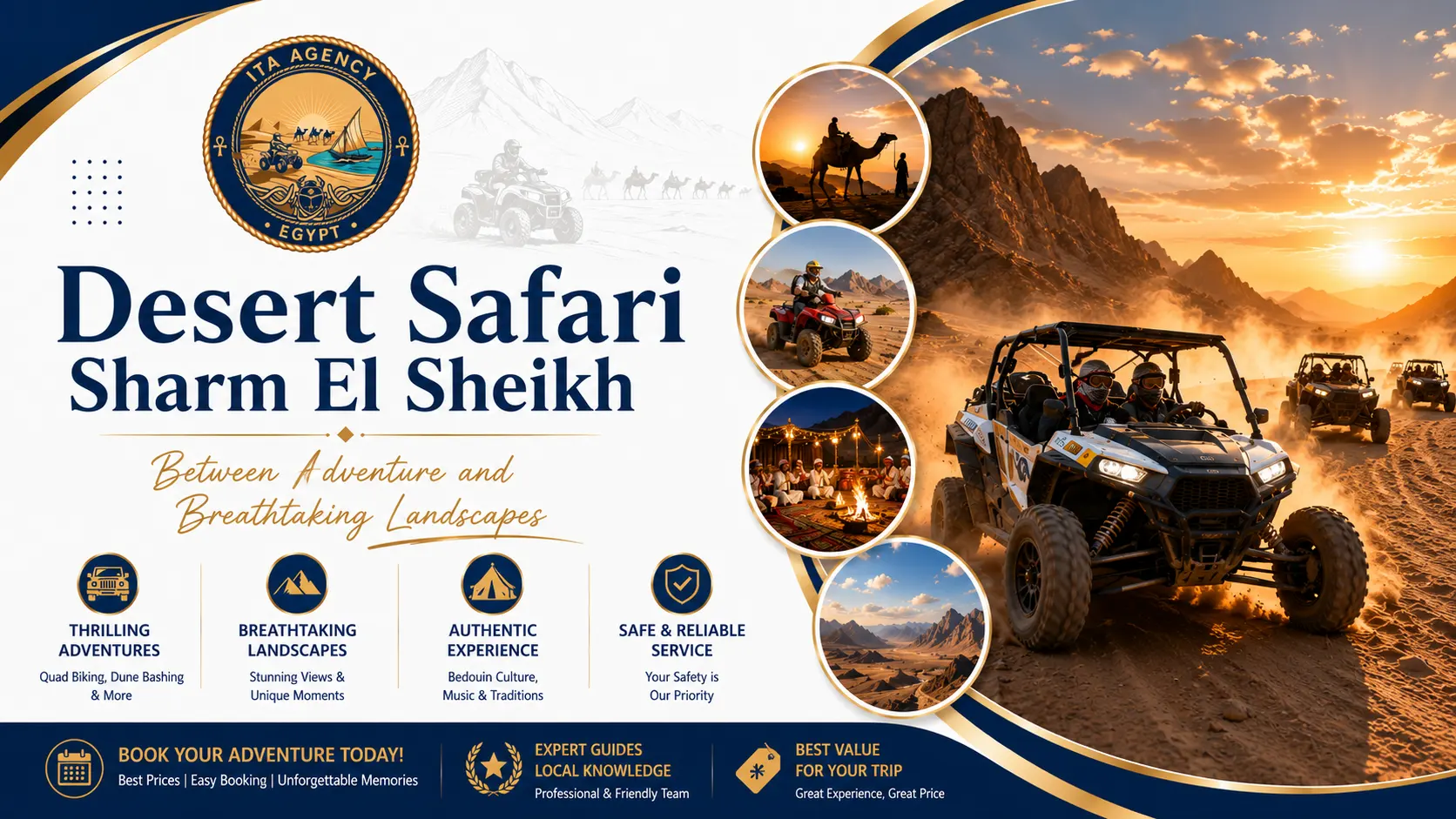 Desert Safari Sharm El Sheikh Between Adventure and Breathtaking Landscapes