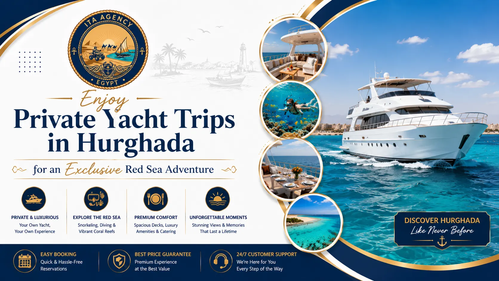 Enjoy Private Yacht Trips in Hurghada for an Exclusive Red Sea Adventure