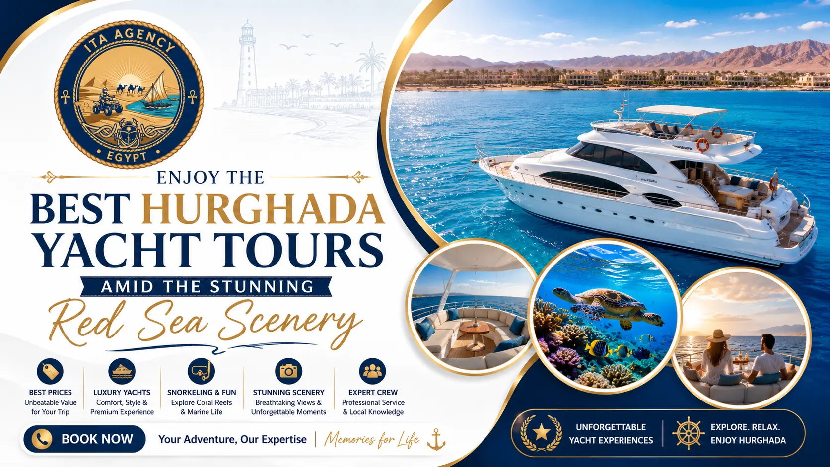 . Enjoy the Best Hurghada Yacht Tours Amid the Stunning Red Sea Scenery